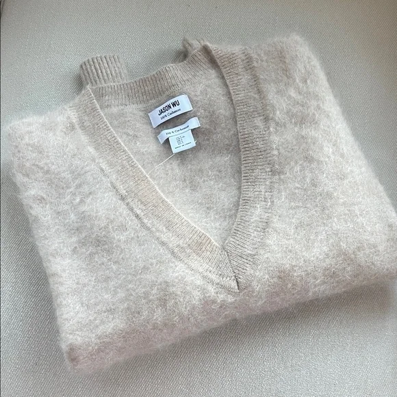 🌸SOLD🌸 NWT Jason Wu 100% Cashmere Sweater - Picture 2 of 7